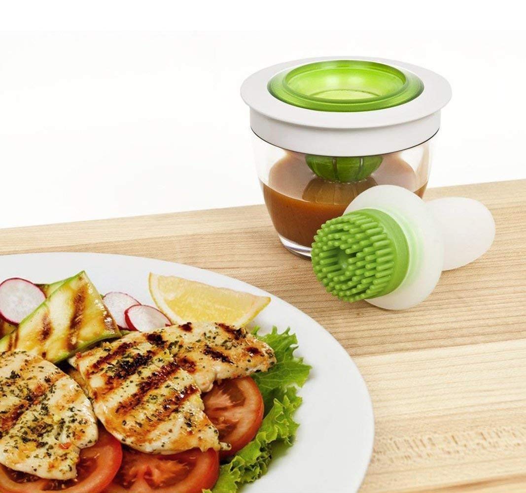 Silicone Chef's Basting Oil Brush Set for Cooking, BBQ, Baking and Grilling Silicone Chef's Basting Oil Brush Set for Home and Kitchen (Pack of 1)