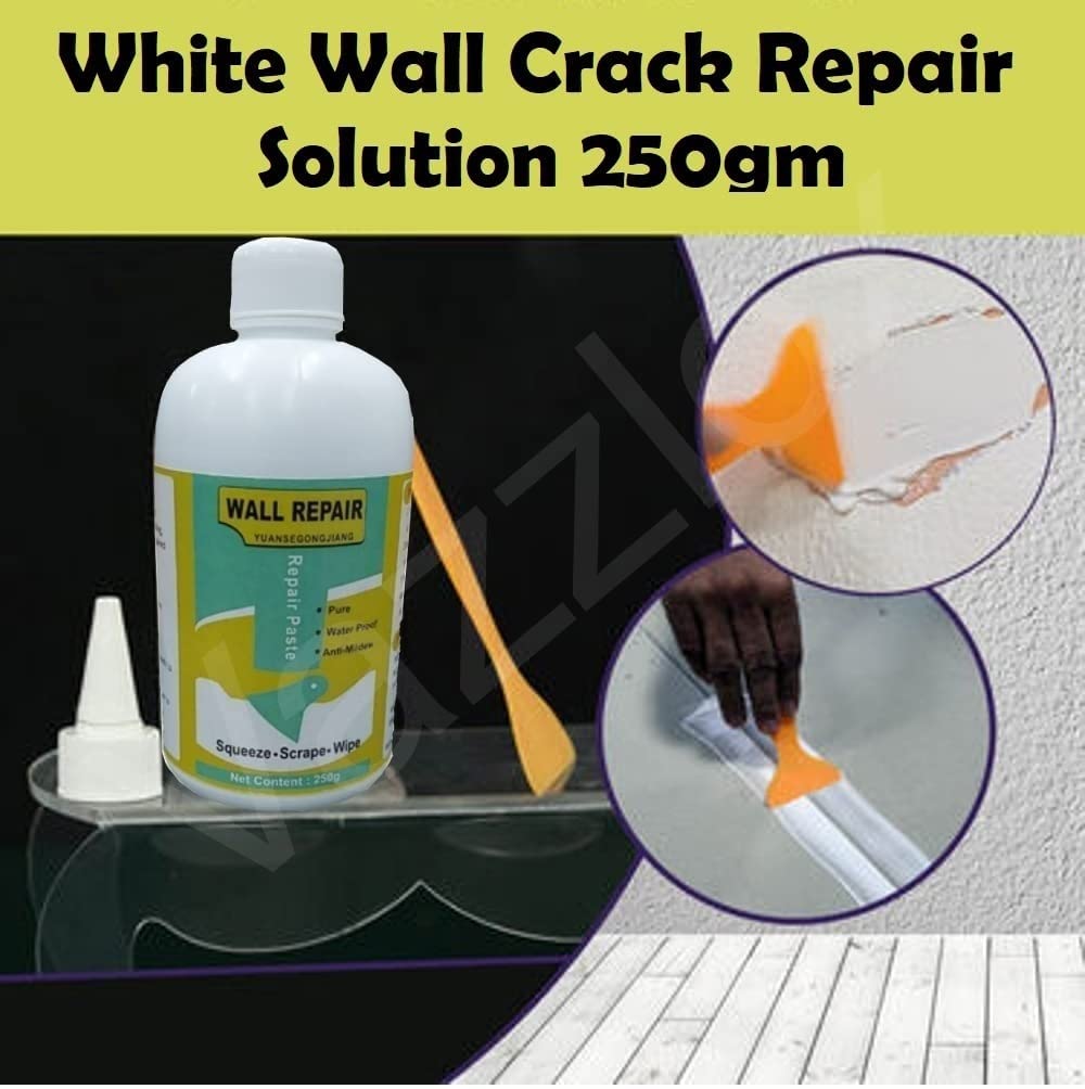 Wall Repair Paste Paint Wall Putty Paste Crack Filler for Walls and Joints Wall Mending Agent Wall Crack Repair Paste Waterproof Wall Hole Filler (250gm, White)