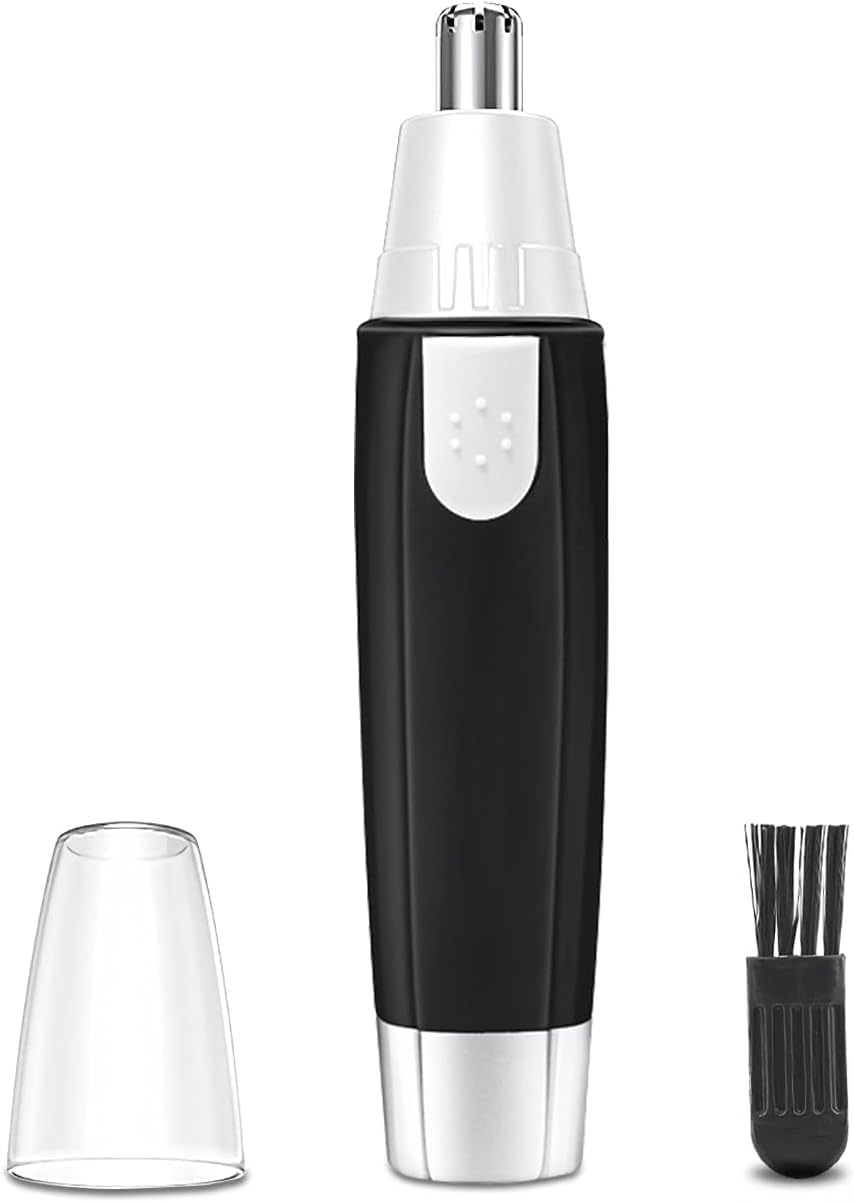3 in 1 Electric Nose & Ear Hair Trimmer for Men n Women, Dual-edge Blades Painless Nose and Ear Hair Remover Trimmer Eyebrow Flawless Electronic