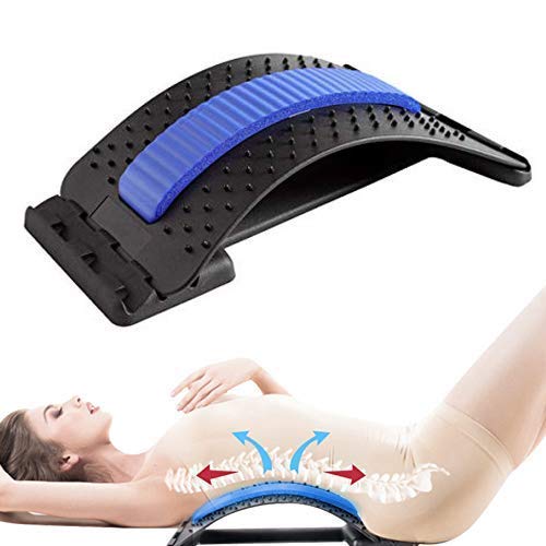 Neck Relaxer & Back Stretcher for Cervical Pain Pillow Traction Back Stretcher for Back Pain Relief Posture Correction Acupressure both Relaxer for Fitness tool