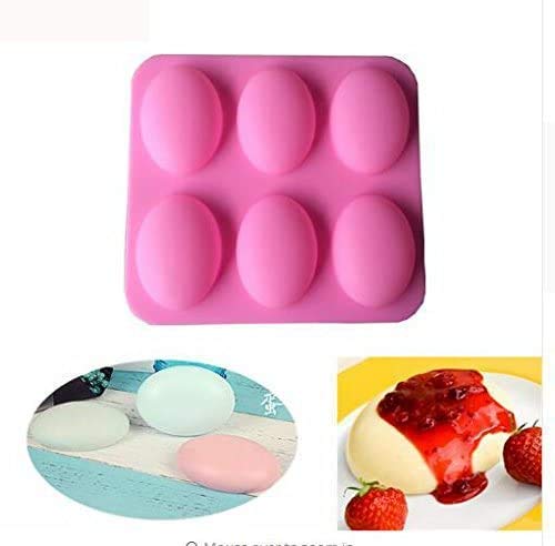 Easy Release Flexible Silicone Whiskey Ice Ball Maker,Ice Tiny Cube Trays Chocolate Mould Maker for Kitchen Bar Party Drinks Multi Color 6 Section