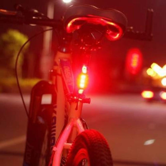 Bicycle LED Head Light USB Rechargeable Light Cycling Lamp Head Light Tail Light (red)