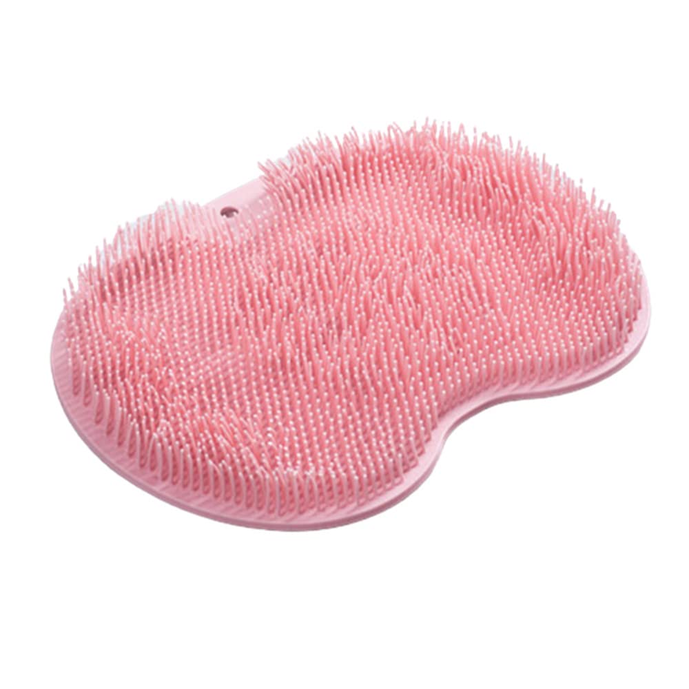 Lazy Silicone Bath Massage Cushion with Suction Cup, Shower Foot Scubber Brush Foot Bath Mat Scrubber, Anti-Slip Exfoliating Dead Skin Massage Pad Lazy Wash Feet Bathroom Mat