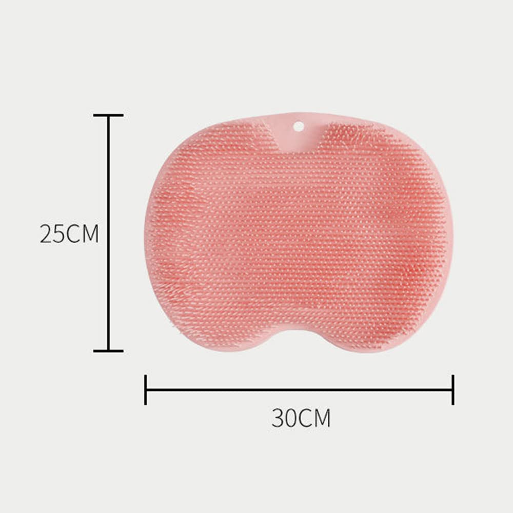 Lazy Silicone Bath Massage Cushion with Suction Cup, Shower Foot Scubber Brush Foot Bath Mat Scrubber, Anti-Slip Exfoliating Dead Skin Massage Pad Lazy Wash Feet Bathroom Mat
