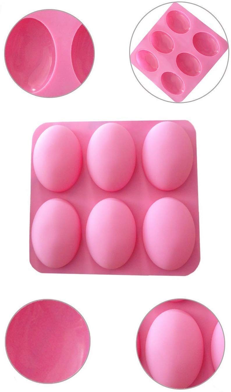 Easy Release Flexible Silicone Whiskey Ice Ball Maker,Ice Tiny Cube Trays Chocolate Mould Maker for Kitchen Bar Party Drinks Multi Color 6 Section