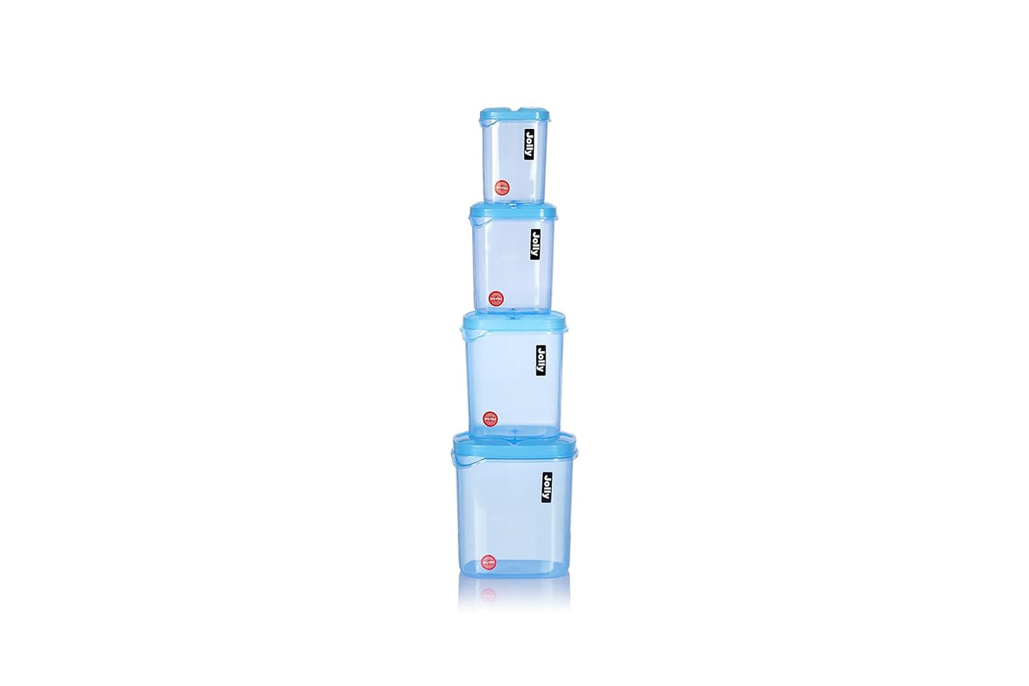 Food Grade Quality Plastic Jolly Kitchen Grocery Storage Plastic Container Set (4 PCS SET)