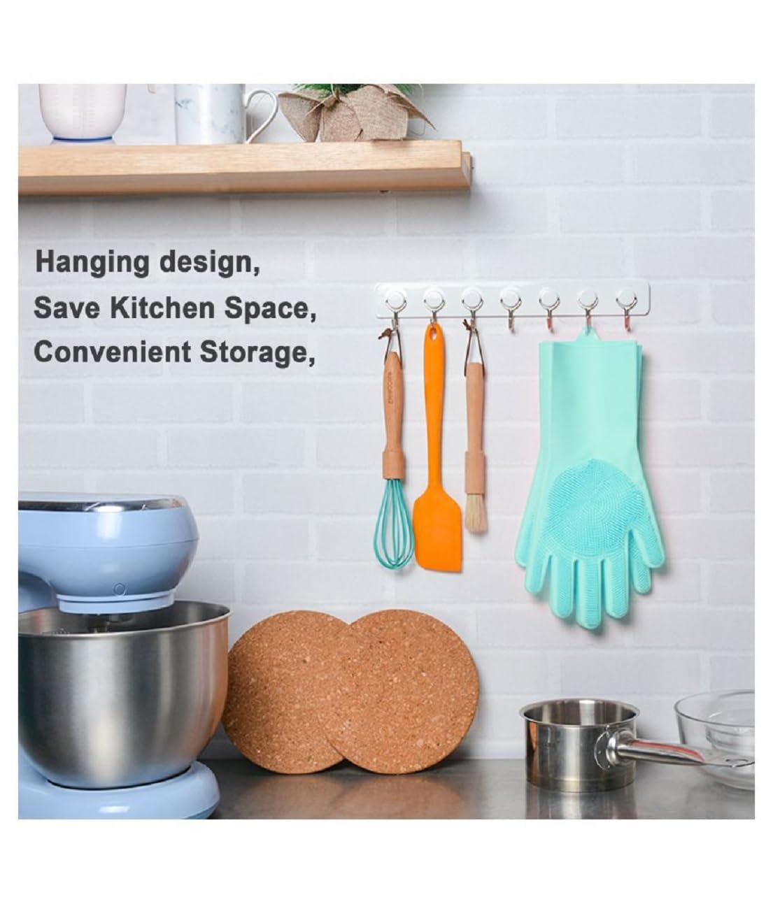 Magic Silicone Dish Washing Gloves Cleaning Gloves Hand Gloves Heat Resistance For Kitchen Dishwashing And Pet Grooming