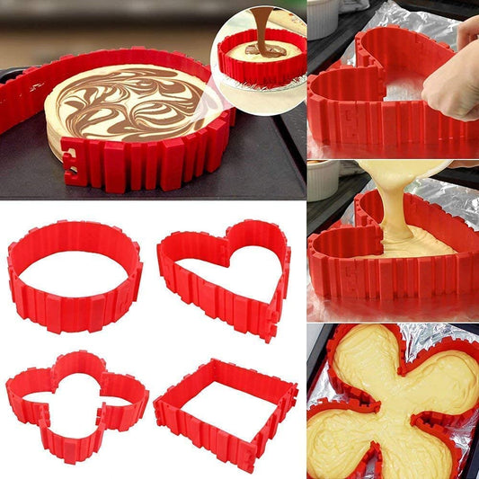 Cake Decor 4 pcs Magic Bake Snake Silicon Modeling Baking Cake Mould Cupcake Moulds Bake Snake Muffin Mould
