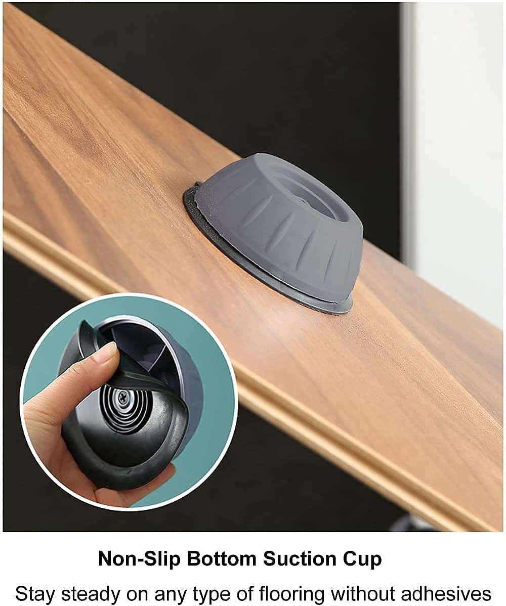 Anti Vibration Pads for Washing Machine Washing Machine Feet Pads Shock Absorber Noise Cancelling Washer Support, Heightening Pads with Suction 4Pcs Pack