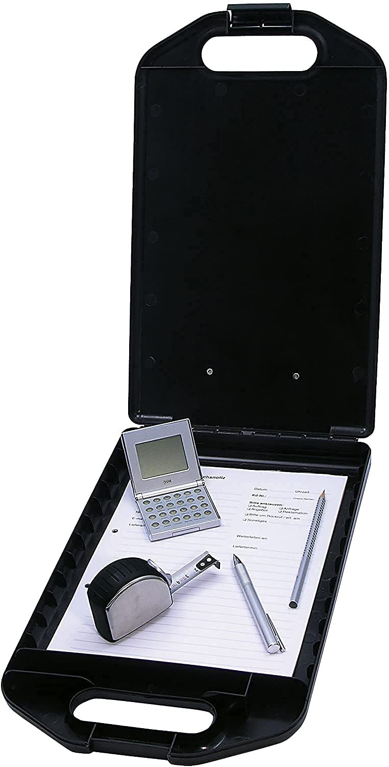 Clipboard with Storage Plastic Storage Clipboard Form Holder Binder with High Capacity Clip Posse Box for Office Business Professionals Stationer