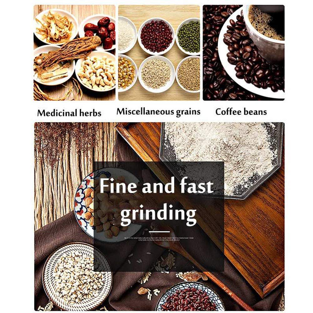 Coffee Grinder Multi Functional Electric Stainless Steel Herbs Spices Nuts Grain Grinder, Portable Coffee Bean Seasonings Spices Mill Powder Machine Grinder