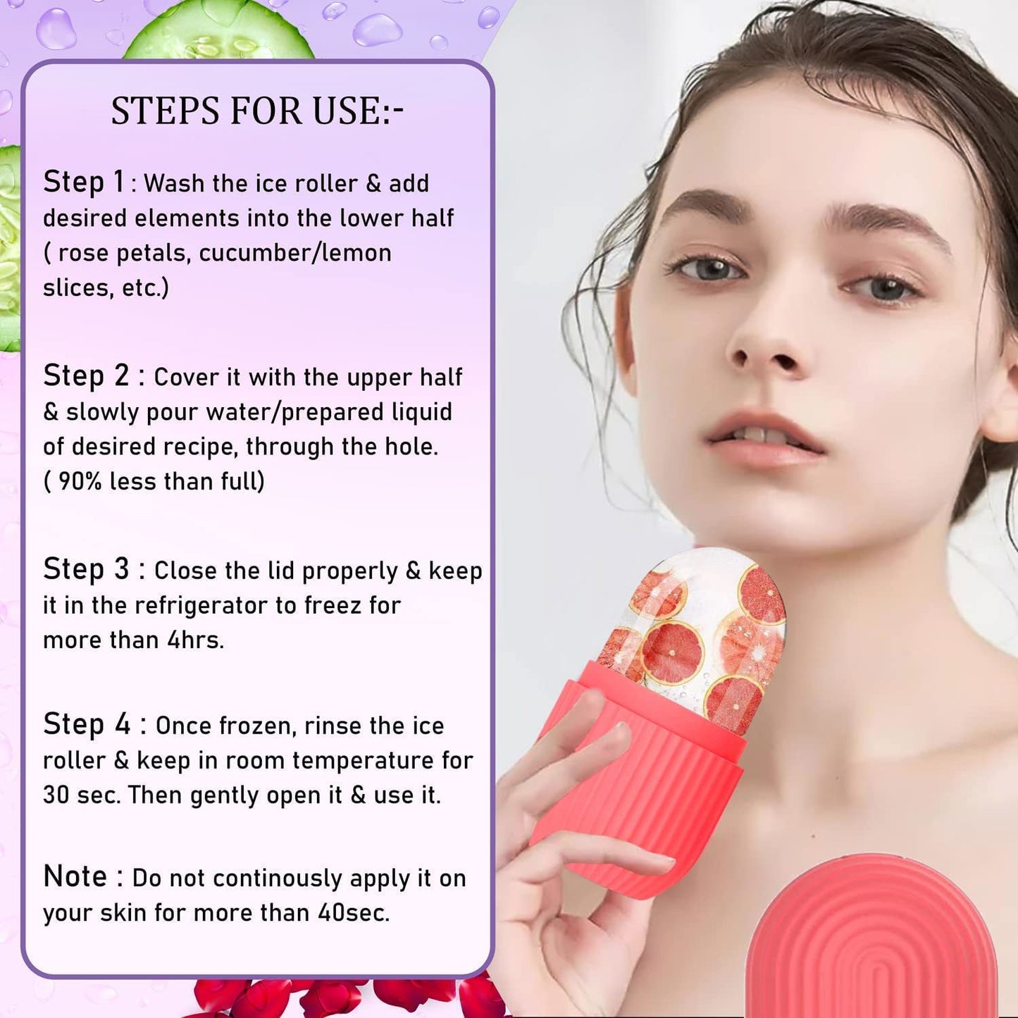 Face Stone Jade Roller Massager with Gua Sha Stone And Ice Roller Set Facial Roller 100% Natural Stone Jade Roller For Skin Eye Neck Body Ice Cube Roller Women Men Beauty